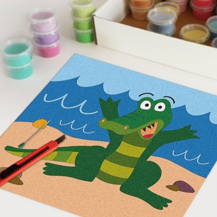 Krokodýl (Velikost 30x30cm)