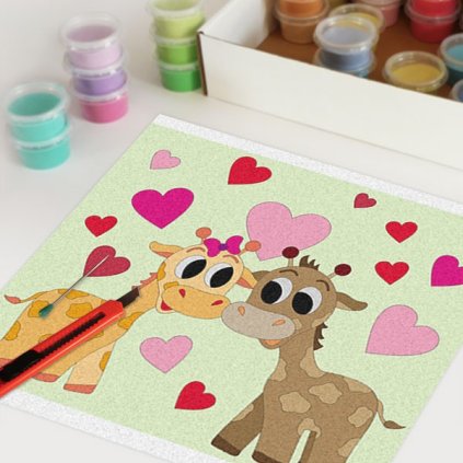 Žirafy (Velikost 30x30cm)