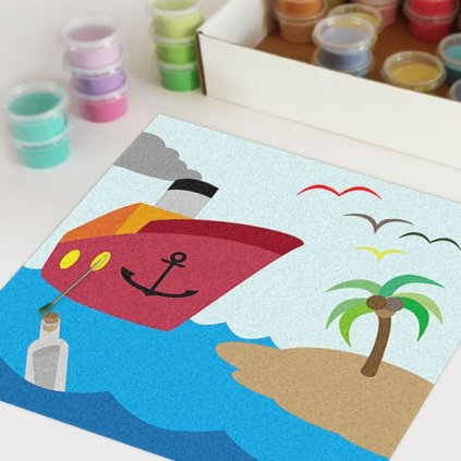 Výletní loď (Velikost 30x30cm)