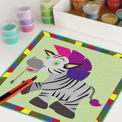 Zebra (Velikost 30x30cm)