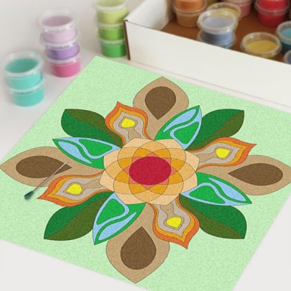 mandala A067 (Velikost 30x30cm)