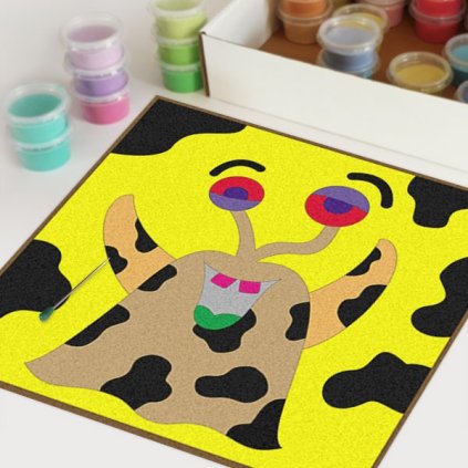 Příšerka 1 (Velikost 30x30cm)