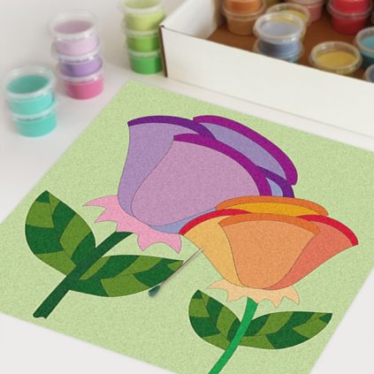 Květina 5 (Velikost 30x30cm)