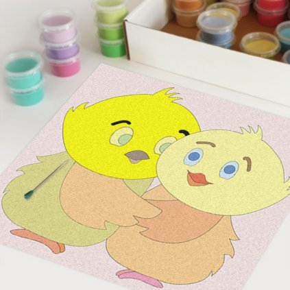 Kuřátka (Velikost 21x21cm)