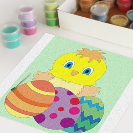 Kuřátko 2 (Velikost 15x20cm)