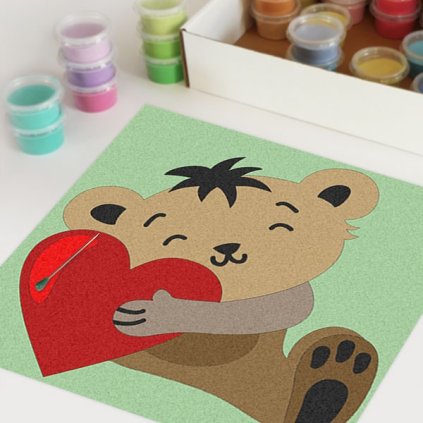 Medvídek 2 (Velikost 30x30cm)