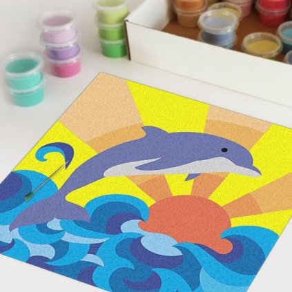 Delfín 2 (Velikost 30x30cm)