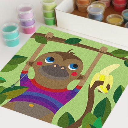 Opice 2 (Velikost 30x30cm)