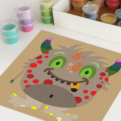 Příšerka 4 (Velikost 30x30cm)