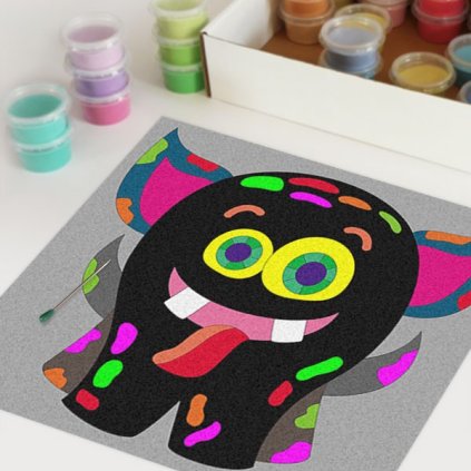 Příšerka 7 (Velikost 30x30cm)