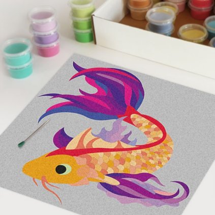 Ryba Koi (Velikost 50 x 50 cm)