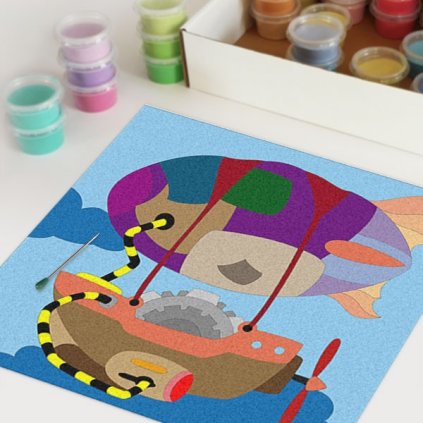 Vzducholoď (Velikost 30x30cm)