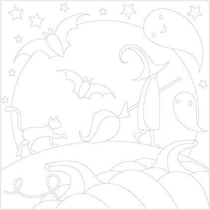 Halloween 1 (Velikost 30x30cm)