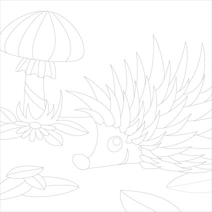 Ježek 2 (Velikost 30x30cm)