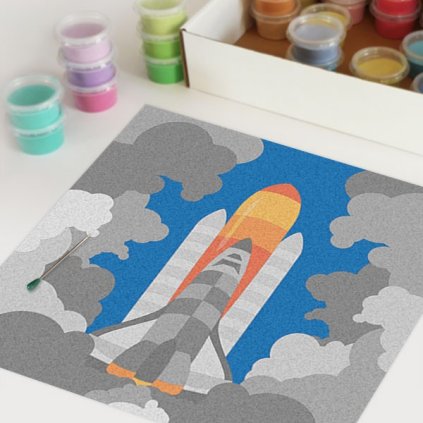Raketoplán (Velikost 30x30cm)