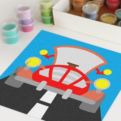 Staré auto (Velikost 30x30cm)