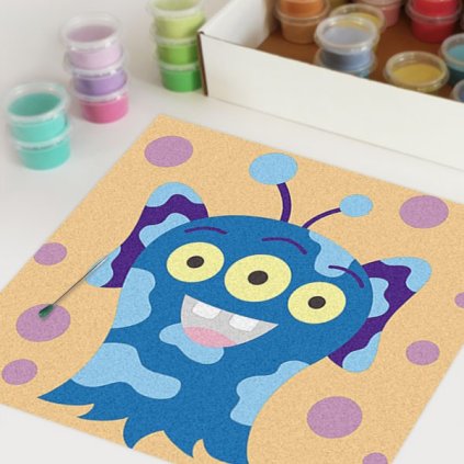 Příšerka 9 (Velikost 30x30cm)