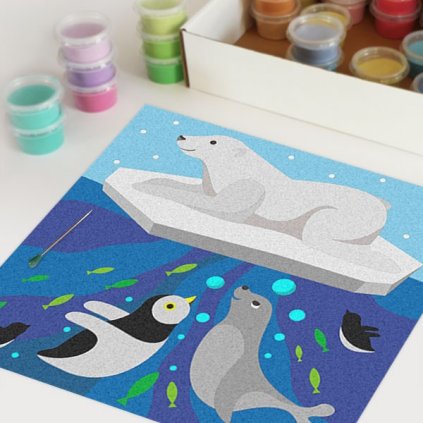 Polární zvířátka (Velikost 30x30cm)