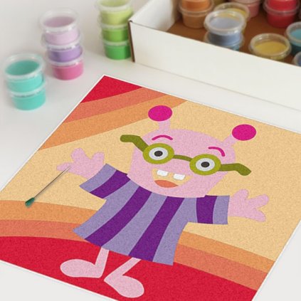 Příšerka 10 (Velikost 30x30cm)