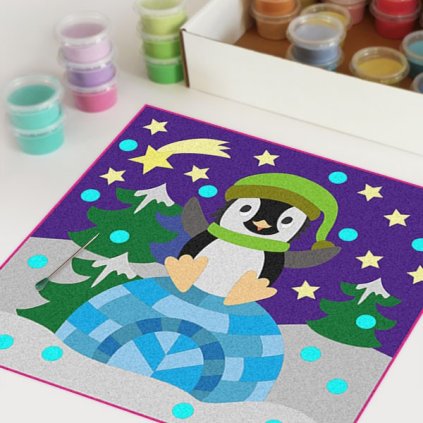 Tučňák 4 (Velikost 30x30cm)