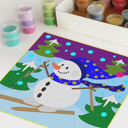 Sněhulák 4 (Velikost 30x30cm)