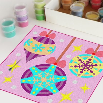 Vánoční baňky 3 (Velikost 30x30cm)