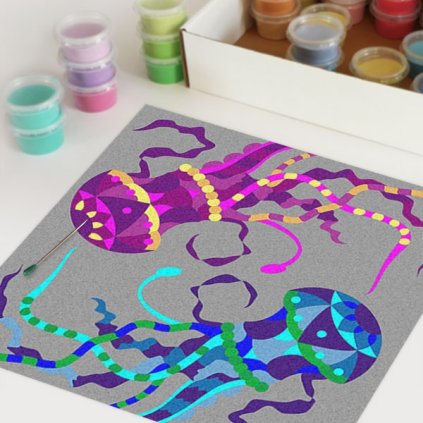 Medúza (Velikost 50 x 50 cm)