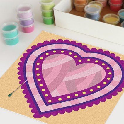 Srdíčka 6 (Velikost 30x30cm)