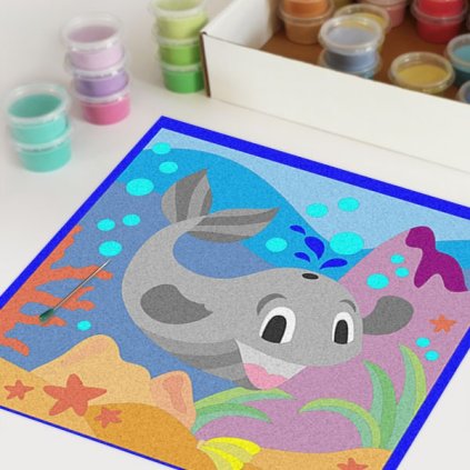 Mořský svět 2 (Velikost 30x30cm)