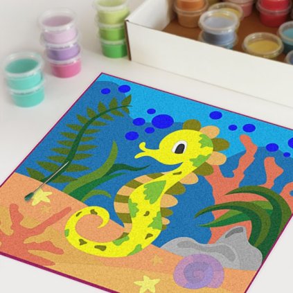 Mořský svět 3 (Velikost 30x30cm)