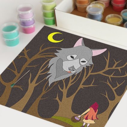 Červená Karkulka (Velikost 30x30cm)