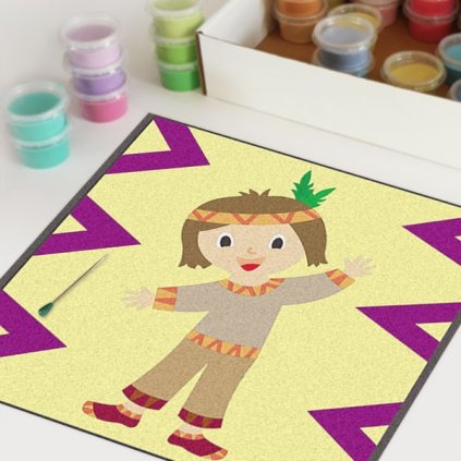 Indiánka (Velikost 30x30cm)