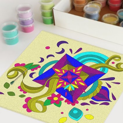 Zentangle 4 (Velikost 50 x 50 cm)