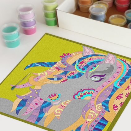 Kůň 1 (Velikost 50 x 50 cm)