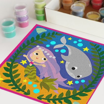 Mořská víla 4 (Velikost 30x30cm)