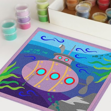 Ponorka 2 (Velikost 30x30cm)