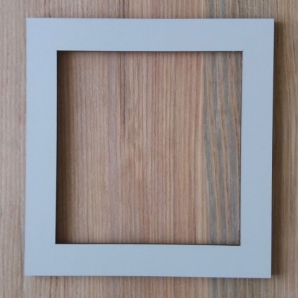 Rámeček s plexisklem - šedý (format 21x21 cm)