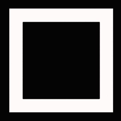 Rámeček s čirým plexisklem - k vypískování (format 21x21 cm)