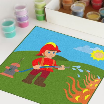 Hasič (Velikost 30x30cm)