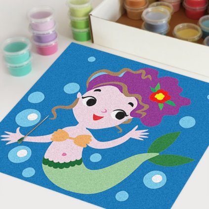 Mořská víla 6 (Velikost 30x30cm)