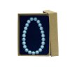 Náramek skleněné perle BLOSSOM - arctic blue