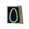 Náramek skleněné perle BLOSSOM - bright green