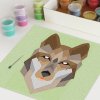 Vlk 3 (Velikost 30x30cm)