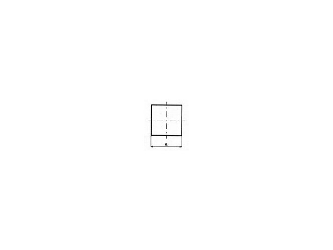 Tyč čtvercová válcovaná za tepla 8x8 mm