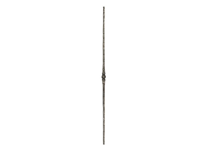Tyč kovaná s ozdobným středem  25x25 mm, velikost 950 mm