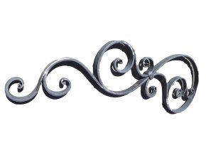 Kovaný ornament na bránu o vel. 1113 x 360 mm