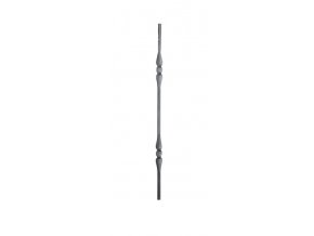 Tyč s dvěma ozdobnými středy 12x12 mm, velikost 950 mm