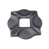 Krytka kovaná s otvorem 30x30 mm, velikosti 100x100x10 mm