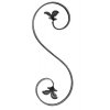 Prvek ve tvaru  S - levý 12x6 mm, 400x150 mm