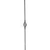 Tyč s ozdobným středem 12x12 mm, velikost 950 mm